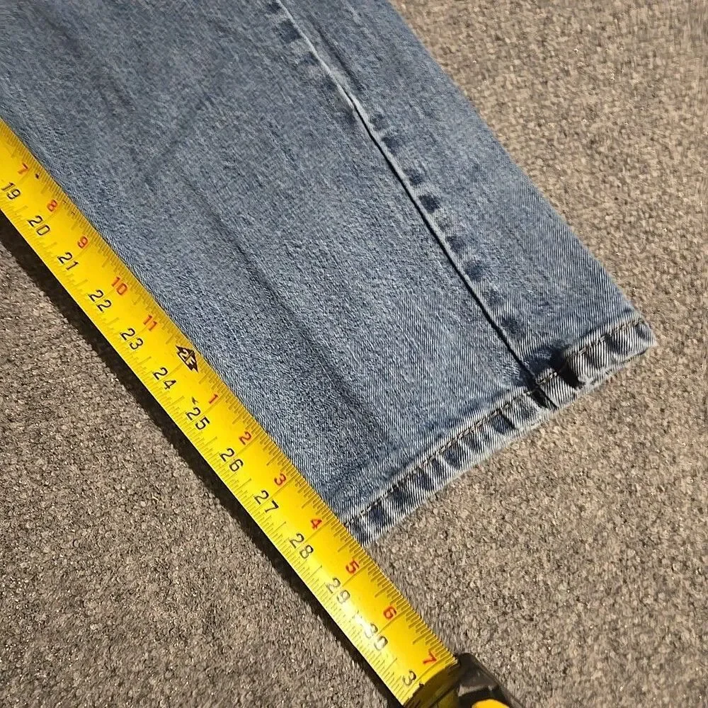 Levi’s 505 Denim Jeans Mens 34x30 (Fits 32x29) Blue Classic 5 Pocket Straight